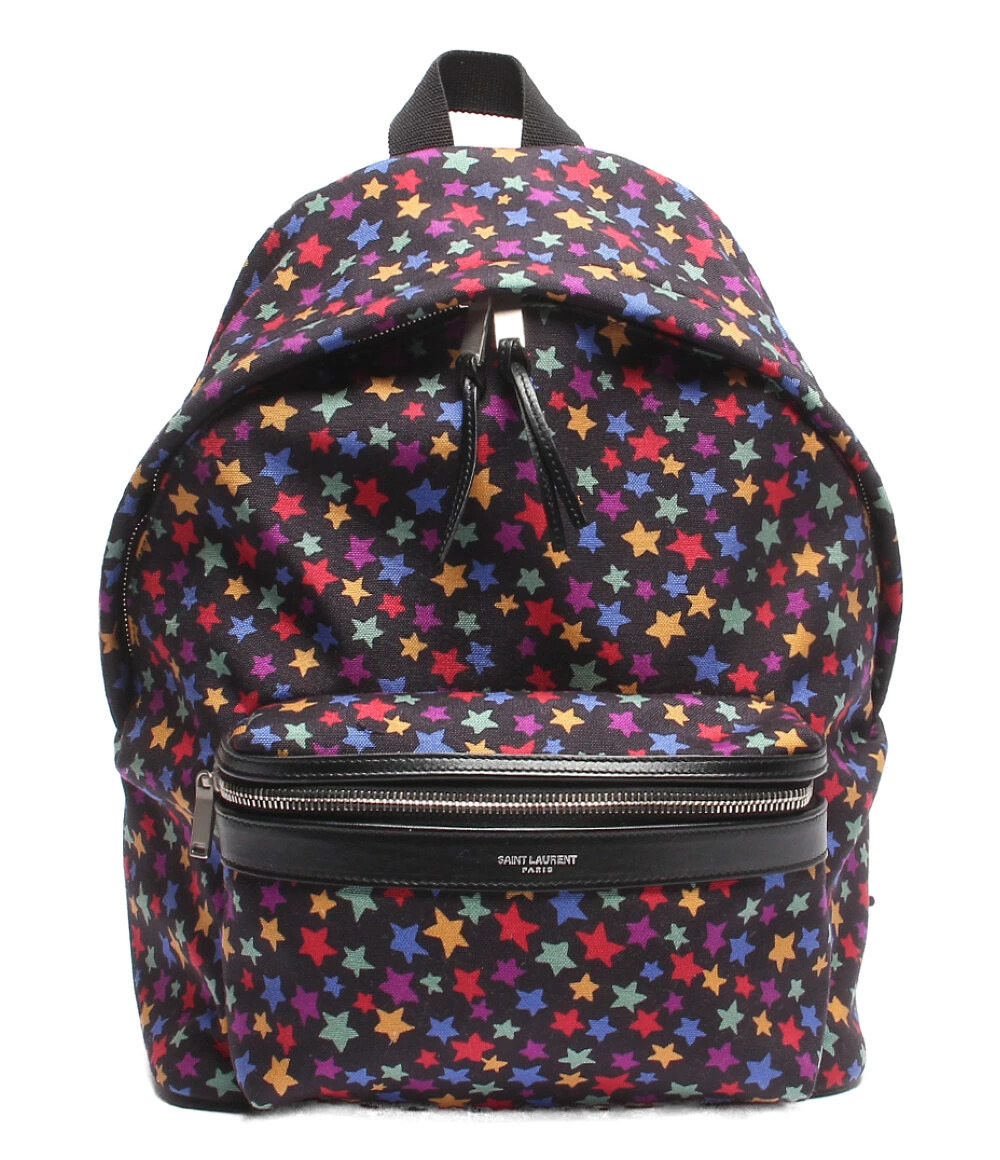 Saint Laurent Paris Backpack Leather Pink Purple
